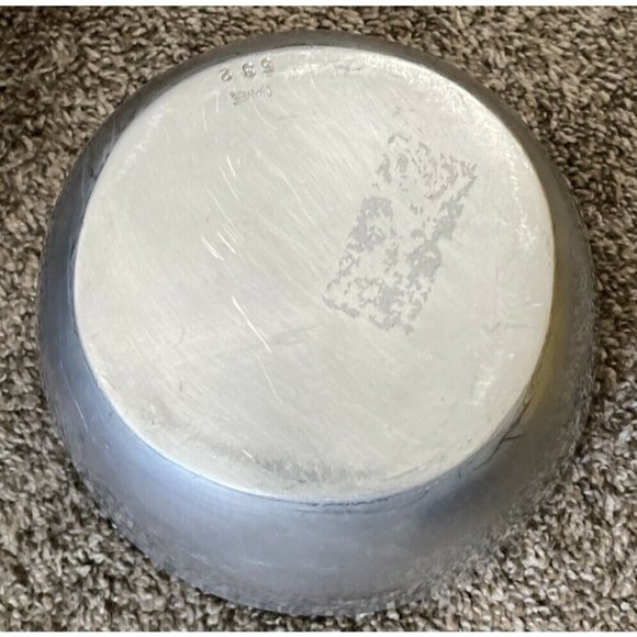 Vtg NAMBE 532 Heavy Collectible Alloy Aluminum Art Serving Butterfly Bowl 6.5"H - Picture 3 of 5